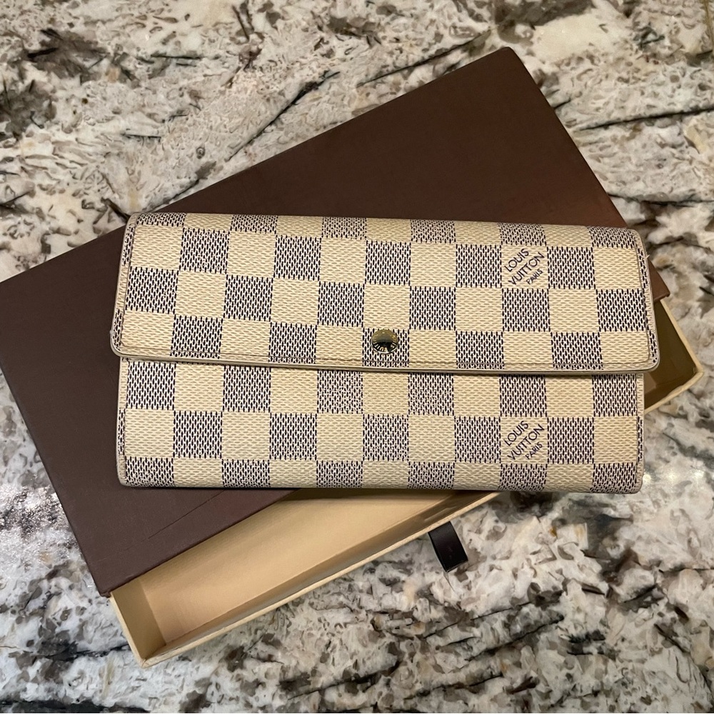 Louis Vuitton Sarah Wallet Damier Azur 2011